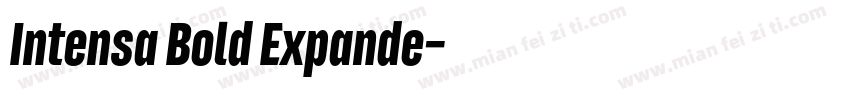 Intensa Bold Expande字体转换